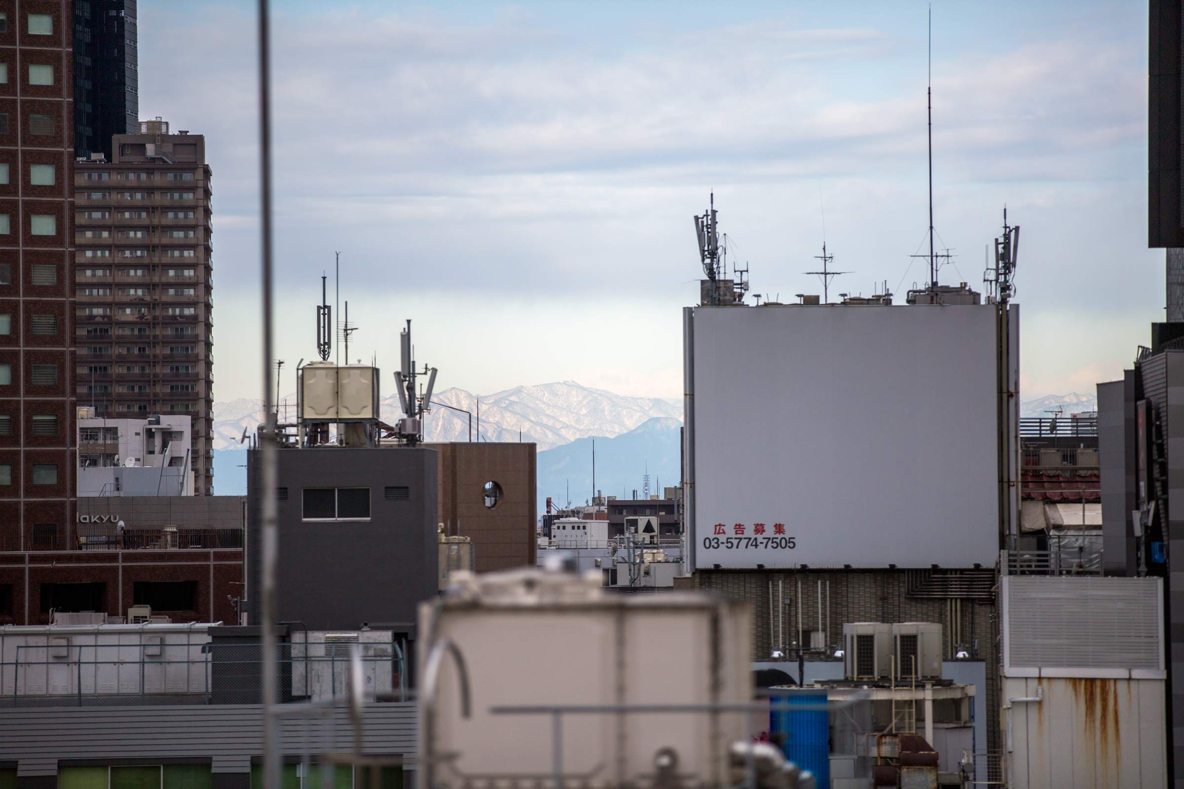 Tokyo - mountains view from Shinjuku